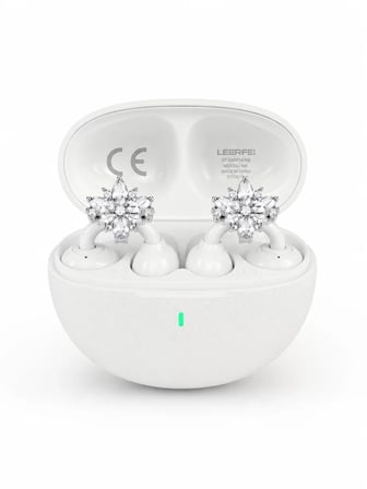 Bluetooth Bağlantılı Küpeli Kablosuz Kulaklık Uzun Pil Ömrü
