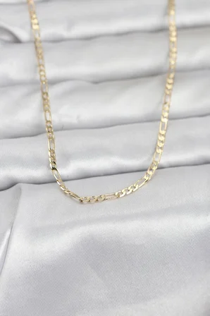 CM 14K Gold Renk İnce Kuşgözü Zincir Model 60 cm Kadın Kolye 5886