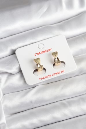 14K Gold Renk Kaplama CM Kadın Küpe 5886