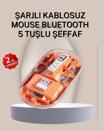 Çift Modlu Fare – USB Alıcılı ve Bluetooth Bağlantılı