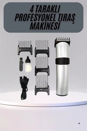 Hassas Ciltlere Özel Saç Sakal ve Vücut Kuaför Tipi Şarjlı Tıraş Makinesi
