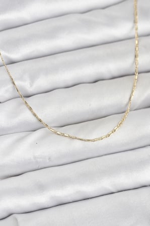 CM 14K Gold Renk Kesme Model 60 cm Kadın Kolye 5886