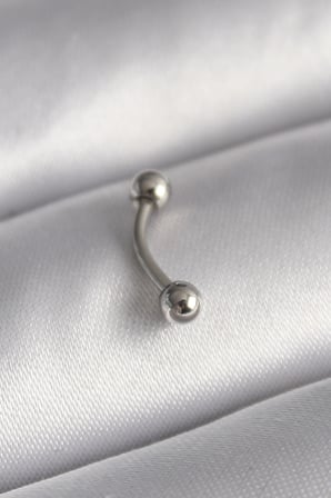 316L Çelik Gümüş Renk Topçuk Model Piercing 5886