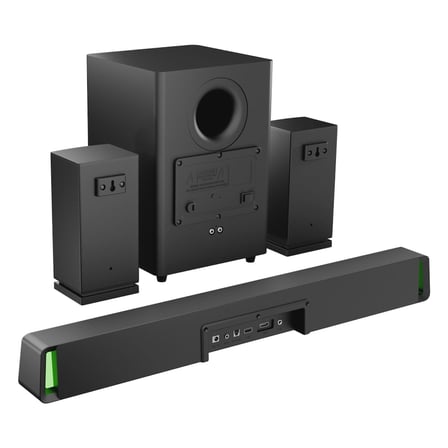 MIKADO MD-SBT35 160W 5+1 Masaüstü BT/AUX/USB/HDMI/OPTICAL Soundbar Siyah Kasa Ev Sinema Sistemi(1923)