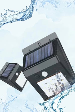 Güneş Enerjili Sensörlü Duvar Lambası Bahçe Lamba Suya Dayanıklı Bahçe Aydınlatma