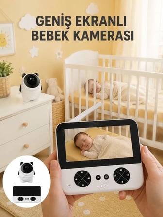 720P HD Gece Görüşlü Kablosuz Bebek Kamerası İki Yönlü Sesli Yeni Nesil