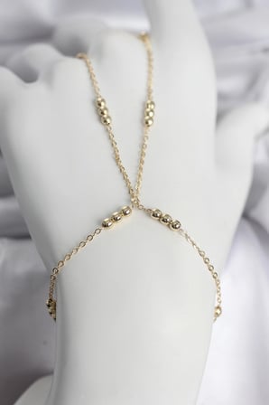 316L Çelik Top Zincirli Gold Renk Kadın Şahmeran 5886