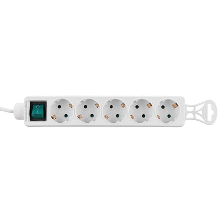 S-LINK SPG-F05 5 Soket Akım Korumalı Priz 1.5Mt Kablo 306 Joule (Beyaz)(1923)