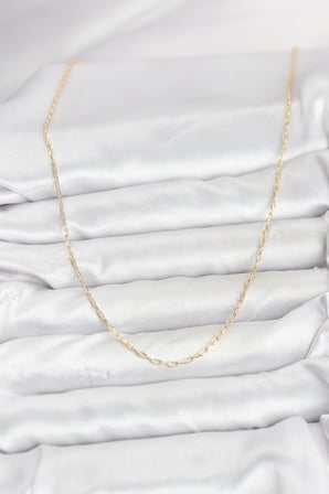 CM 14K Gold Renk Ataç Zincir Model 60 cm Kadın Kolye 5886