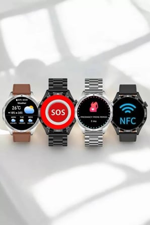 Akıllı Saat Bildirim Görme Sesli Görüşme Çoklu Kordon GPS Takibi