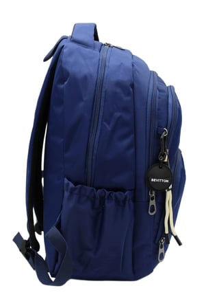 Su Geçirmez Kumaş Çok Bölmeli Okul Çantası Unisex Okul Sırt Çantası Lacivert 34600