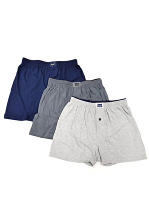 Erkek Siyah Penye Boxer 4'lü Paket