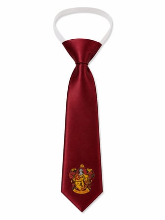 Harry Potter Gryffindor Kravat Bordo Renk Ayarlanabilir Lastikli 3-10 Yaş Unisex Çocuk Kravatı