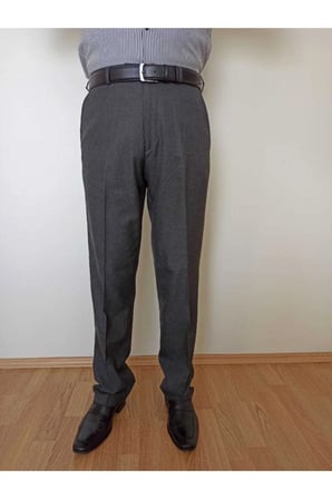 Erkek Füme Klasik Kesim Kumaş Pantolon