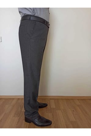 Erkek Füme Klasik Kesim Kumaş Pantolon