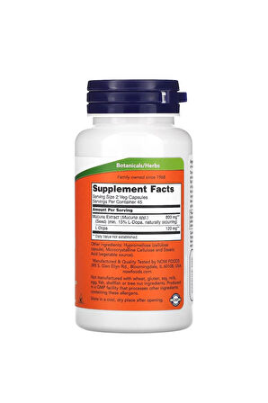 Foods, Dopa Mucuna, 90 Veg Capsules. Usa Version.3532