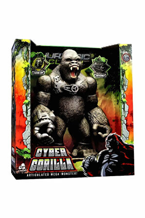 Jurassic Clash Siber Goril 27cm. Kız Çocuk Eğitici Oyuncak Erkek Çocuk Oyuncaklar