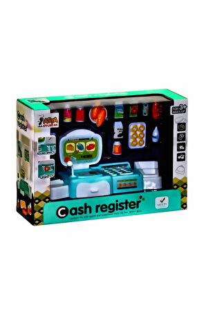 Sesli Işıklı Aksesuarlı Hesap Makineli Yazar Kasa Kız Çocuk Eğitici Oyuncak