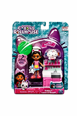 Gabby's Dollhouse Lunch & Munch Oyun Seti Kız Çocuk Eğitici Oyuncak Erkek Çocuk Oyuncaklar
