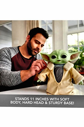 Baby Yoda Mandalorian Din Grogu Peluş 28cm HPG49 Kız Çocuk Eğitici Oyuncak Erkek Çocuk Oyuncaklar