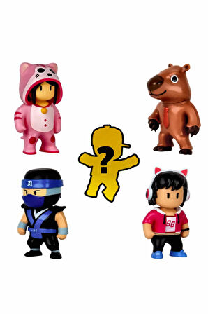 5'li Figür Set Meowmer,Capybara,Nınja Kaı,Gamergına Kız Çocuk Eğitici Oyuncak Erkek Çocuk Oyuncaklar