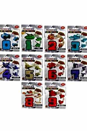Pocket Morphers Dönüşebilen Numaralar 10'lu Set Kız Çocuk Eğitici Oyuncak Erkek Çocuk Oyuncaklar