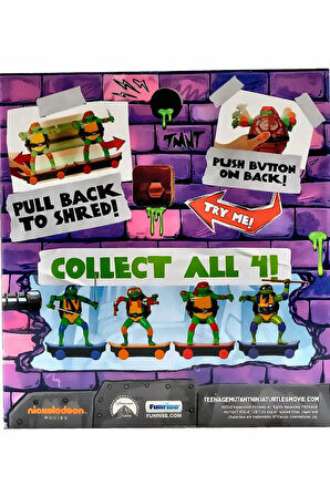 MNT Ninja Kaplumbağalar Kaykay Fiğürü 71055 Raphael Kız Çocuk Eğitici Oyuncak Erkek Çocuk Oyuncaklar