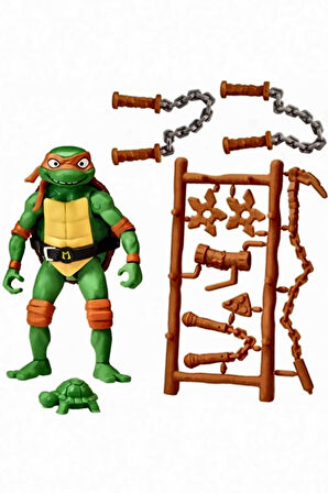 Mutant Mayhem Aksiyon Figürler Michelangelo 83283 Kız Çocuk Eğitici Oyuncak Erkek Çocuk Oyuncaklar