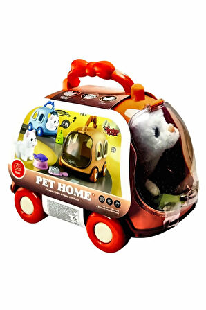 Araba Çantalı Hareketli Pilli Kedi Set Pet Home Kız Çocuk Eğitici Oyuncak Erkek Çocuk Oyuncaklar