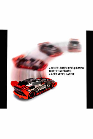 Dickie Audi S1 E-tron Quattro Drift Kumandalı Araba Kız Çocuk Eğitici Oyuncak Erkek Çocuk Oyuncaklar