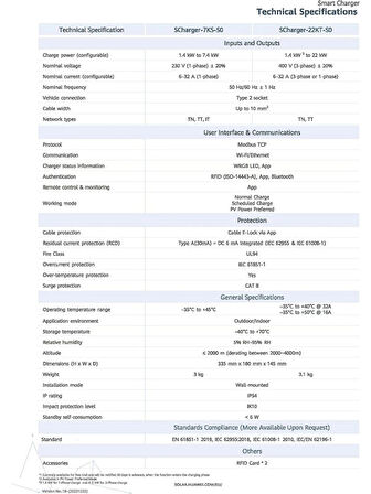 Huaweı Ac 22 Kw Elektrikli Araç Şarj Ünitesi (Rfıd'li)