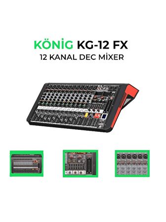 König KG-12FX 12 Kanal Dec Mixer