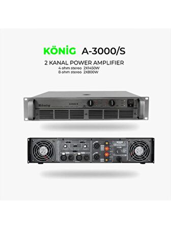 König A–3000/S 4 Ohm 2x 350W Power Anfi