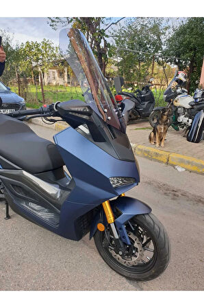 Yuki Huracan TR250 Siperlik Ön Cam 2022 2024 Model 70cm Açıkfüme Renkli 4mm
