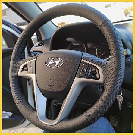 Hyundai Accent Blue Uyumlu Araca Özel Deri Direksiyon Kılıfı