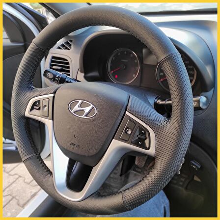 Hyundai Accent Blue Uyumlu Araca Özel Deri Direksiyon Kılıfı
