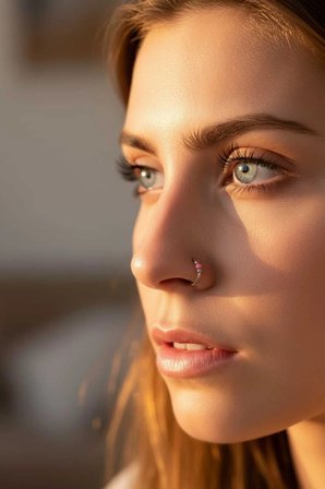 925 Ayar Gümüş Pembe Boncuk Üç Top Halka Hızma, Küpe Olarak Kullanıma Uygundur