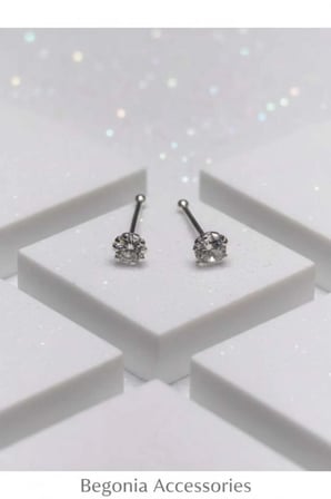 925 Ayar Gümüş 2 Adet Zirkon Taşlı Hızma Set