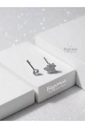 925 Ayar Gümüş  2 Adet Zirkon Taşlı Hızma Set