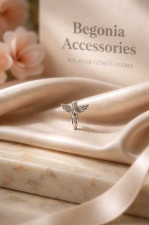 925 Ayar Gümüş Melek Figürlü Hızma Piercing Hızma