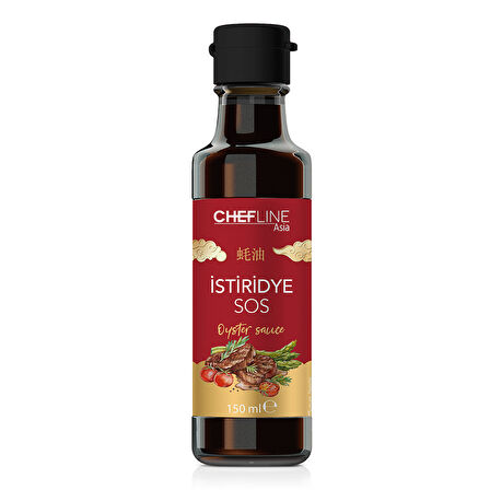 Chefline Asia Sos Paketi Glutensiz Soya+İstiridyeSos+SoyaSosu+TeriyakiSos (4x150ml)