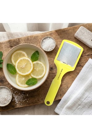 1 Adet Ayak Topuk Törpüsü – Paslanmaz Metal Törpü, Ergonomik Sap, Ev Tipi Pedikür Ve Ölü Deri Temizleme, Heel File Callus Remover
