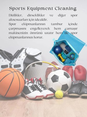 İnter Sunny 2 Adet Spor Ayakkabı Yıkama Torbası, Sık Dokuma Kalın Kumaş, Yıkama Çantası, Hassas Çamaşırlar