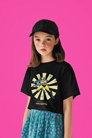 Wolverine Baskılı Unisex Film Kahramanı Çocuk Tişört (1-12 YAŞ)