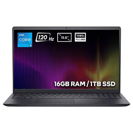 Dell Inspiron 15 3520 Intel Core i5-1235U 16GB 1TB SSD 15.6 inç Full HD 120Hz IPS Ubuntu Laptop (I35201003Uv2)