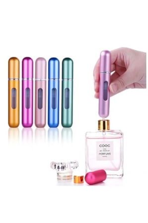 4 Adet Cep Parfüm Şişesi – Doldurulabilir Alüminyum Mini Atomizer Sprey, Seyahat Ve Günlük Kullanım, Cebe Sığan Travel Perfume
