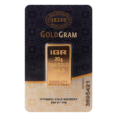RimaGold 20 gr 24 Ayar 999.9 Milyem İAR Gram Altın