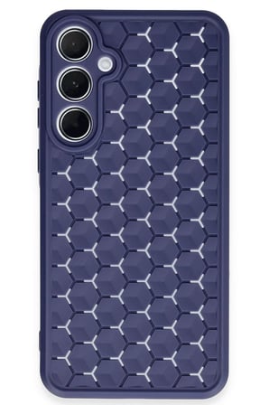 Samsung Galaxy A25 5G Kılıf Petek Silikon Kapak - Lacivert-(5796)