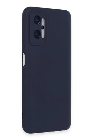 Realme 9i 4G Kılıf Nano içi Kadife Silikon - Lacivert-(5796)