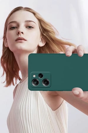 Xiaomi Poco X5 Pro 5G Nano içi Kadife Silikon - Gri-(5796)